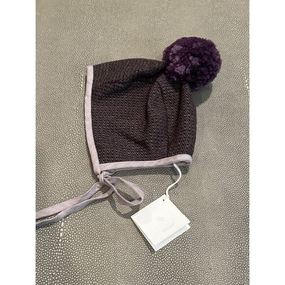 Briar Wool Bonnet With Pom 12/18M New With Tags